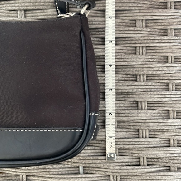 COACH VINTAGE Peach Leather / Canvas Mini Bag - Picture 11 of 12